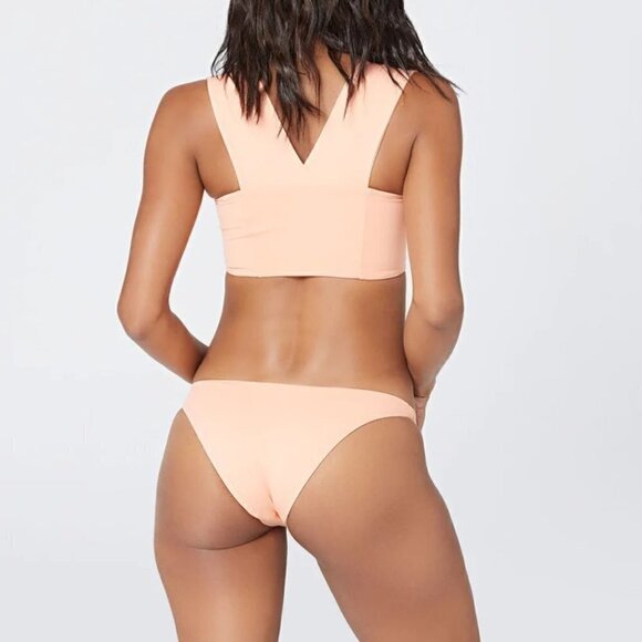 New L*Space | Sandy Bikini Bottom in Tangy Coral - Picture 11 of 11